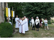 Nachfeier des Mährisch-Neustädter Wachsstockfestes an der Weingartenkapelle (Foto: Karl-Franz Thiede)